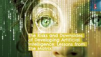 ai singularity? Artificial Intelligence (AI) is an incredibly powerful technology that has the potential to revolutionize the world we live in. From healthcare to transportation, AI has the potential to transform virtually every industry, improving efficiency, productivity, and quality of life. However, as AI becomes more sophisticated and pervasive, it is important to consider the potential risks and downsides #artificialintelligence #chatgpt #technology #thematrix
