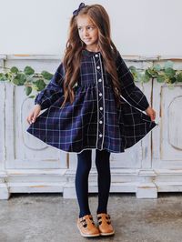 Goldie Dress - Winter Park Plaid - SweetHoney Clothing