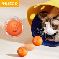 ROJECO Cat Smart Interactive Automatic Bouncing LED Ball Toy for pet