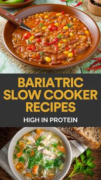 Flavorful one pot meals that are perfectly put together are some of my favorite go-to dishes, and they can be an easy option after bariatric surgery. To get you started, I’ve listed below some of my favorite high-protein bariatric-friendly slow cooker recipes from my collection and other sites. Check out these tasty recipes now!