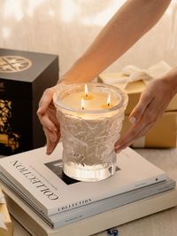 The season of giving has arrived. Delight the senses of someone special with this candle.