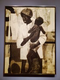 African American Art: "Mother and Child" (1965) by Charles McGee #Detroit #blackart