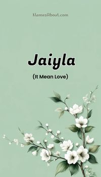 Jaiyla is a Girl name with African American origin thats popular in English speaking countries, and it means It Mean Love