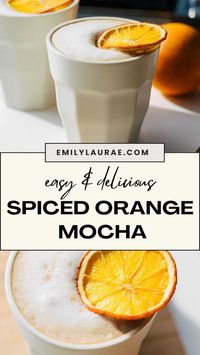 This spiced Dark Chocolate Orange Coffee is the mocha of your winter citrus wildest dreams due to the spicy kick of chocolate ganache and orange-infused milk! This recipe is a delicious journey for your taste buds, creating a unique orange twist on your classic coffee experience, made in your own kitchen.rn