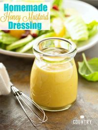 Homemade Honey Mustard Dressing #sauces #dressings #dips #healthy #healthyrecipes #lunch #lunchrecipes #organicrecipeslunch #healthyfood #lunchideas #foodrecipes #food #desserts #drinks