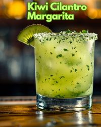 Kiwi Cilantro Margarita Cocktail Recipe