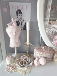 Coquette girly room decor