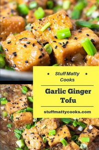 Ginger Garlic Tofu Stir Fry is loaded with garlic and a bit of ginger. This dish is loaded with texture and flavor and sure to be a favorite.