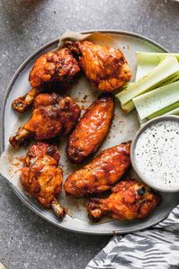 Crispy and flavorful baked chicken wings are so easy to prepare and you don't have to bother with all the grease from frying!