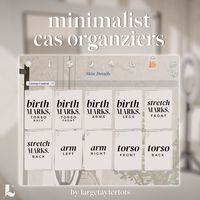 Use these organizers to separate your skin details, tattoos, and accessories in CAS.