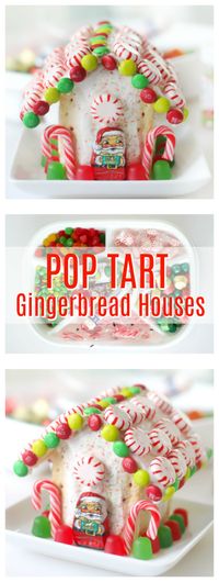 This pop tart gingerbread house is so fun to decorate and perfect for the holidays! Once you make a gingerbread house out of pop tarts you'll never go back to graham crackers again. I'll share tips and tricks for decorating your gingerbread house with candy and royal icing.