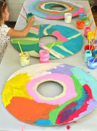 Giant Cardboard Donuts