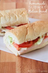 the baker upstairs: homemade subway italian bread