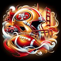 Download, print, and frame these 49ers paintbrush paintings. Or print them onto a T-shirt, sweater, etc. Whether you hang it in your living room or bedroom or print it onto your shirt, this art print is sure to be a conversation starter and a statement piece in any room. Your files will be available to download after your payment is processed at http://www.etsy.com/your/purchases. If you check out *as a guest*, your download link will be sent to your e-mail address - check your junk/spam mail fo