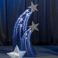 3 ft. 10 in. to 6 ft. 2 in. Shooting Star Standee Set | Star theme party, Starry night prom ...