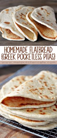 Flatbread is yummy. Soft, fluffy homemade flatbread is even yummier!