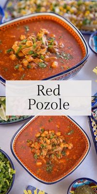 Red Pozole is a hearty, flavorful soup that makes a BIG batch for sharing! The recipe is from my co-worker, who grew up in Mexico.