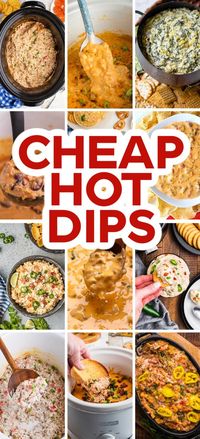 Warm Dip Recipes – Whether you prefer a classic spinach artichoke dip or a cheesy, barbecue chicken dip, we’ve got you covered! Kick off any party with these crazy-good warm dip recipes that are sure to be a hit! Slow cooker dip, warm dips, hot dips, easy dip recipes, hot appetizers, easy hot appetizers, chip dips, party dips, slow cooker appetizers.