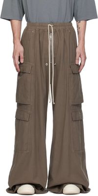 Rick Owens DRKSHDW: Gray Porterville Double Jumbo Belas Cargo Pants | SSENSE