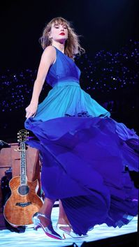 The Eras Tour Surprise Songs Ocean Blue Dress.