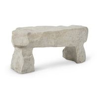 This piece is resin cast from one of our favorite original pieces of wood. Finished in Roman stone it is an exceptional piece that will accent its surroundings. Phillips Collection Phillips Collection Cast Bench - Benches in Gray | Size 17" H X 36" W X 15" D | Perigold