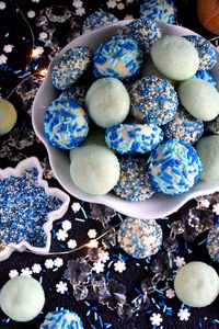 Blue Christmas Butter Cookies