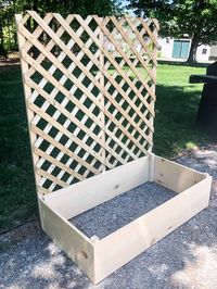 How To Build a Raised Planter Bed with Trellis - Cottage On Bunker Hill