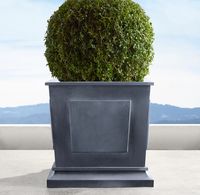 Estate Zinc Paneled Planter | RH