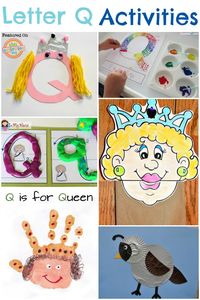 Preschool Letter Q Activities -- Learn the alphabet with these fun and educational activities for kids.