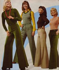 I see Eleanor in stay-press slacks... or an A-line maxi skirt.. 1974 by retro-space.