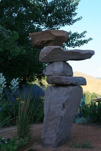 Salt Lake City big rock cairn - Photo by Amy Laurel Hegy @twotramps