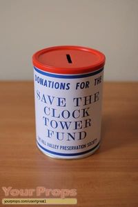 Back To The Future Save the Clock Tower Donation Can replica movie ...