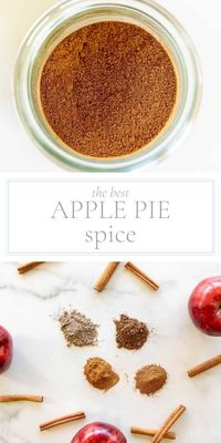 This simple apple pie spice recipe is the most deliciously fragrant, warm and cozy addition to your baked goods. It’s an incredible seasoning blend of just four ingredients – capturing the true essence of fall flavors!