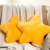 PRICES MAY VARY. Soft and Quality Materials: this star plush pillow is made of short plush filled with quality soft PP cotton material, comfortable to touch, giving you a soft and comfortable feeling Package Includes: you will get 2 pieces of star shaped throw pillows, and each measures approx. 15.7 x 15.7 inch (length x width), the sufficient quantity and right size to meet your needs Make You Happier: the star pillow will become your close friend, accompany you to spend a good leisure time, le