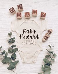 Digital Pregnancy Announcement / Gender Neutral / Baby - Etsy Indonesia