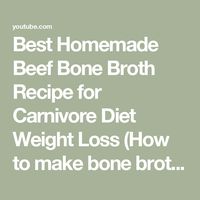 Best Homemade Beef Bone Broth Recipe for Carnivore Diet Weight Loss (How to make bone broth) #shorts