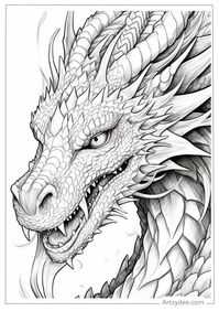 Fantasy Art Fun: Dive Into 49 Free Dragon Coloring Pages - Artsydee - Drawing, Painting, Craft & Creativity