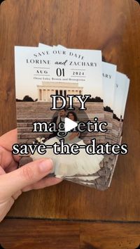 Lorine | DC Blogger LTK & Amazon Affiliate on Instagram: "DIY magnetic save the dates price breakdown below 👇🏼  Canva: free - canva pro is $120 for the year I used canva ALL THE TIME for wedding related projects - the yearly pro subscription is totally worth it, but if you’re ballin on a budget the free subscription does the trick!  4x6 photos printed at Walmart: 14 cents per photo (pick up in 1 hour price) $8.96 for 64 photos  Magnetic adhesive pack of 64 (4x6) from Amazon: $29.99  Envelopes: A6 invitation envelopes from Walmart $5.48 for 50  2oz stamps: 73 cents per stamp  Would you DIY your save the dates?   #diybride #diybrides #diysavethedate #savethedate #magneticsavethedate #weddingplanning #bride #weddingtodolist #theknotwedding #weddingwire #wedding"