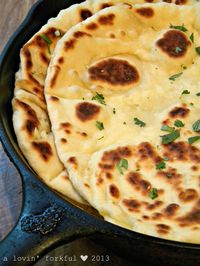 Garlic-Butter Naan recipe - Foodista.com #bread #indian_bread #flatbread