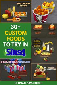 There aren't enough fun food items in The Sims 4 but these sims 4 custom food mods are great and can add so many new flavours to the game #sims4mods #simsmods