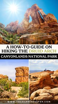 A How-to Guide on Hiking the Druid Arch Canyonlands National Park | The Druid Arch hike in Canyonlands National Park is a high desert adventure off-the-beaten-path in the Utah backcountry. If hiking this iconic arch in Utah is on your bucket list (it's worth it!) we share all the details you need to know to do the Druid Arch hike. | summer bucket list | summer activities