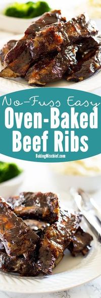 No-Fuss Easy Oven-Baked Beef Ribs