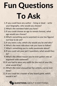 If you're looking for fun questions to ask during your next family gathering or hangout with friends, this list has you covered! These questions will bring excitement, laughter, and interesting conversations to any occasion, whether it's a party or a quiet evening in.   Pin this now so you’re ready for your next get-together, and don’t forget to comment with your favorite questions once you’ve tried them out!