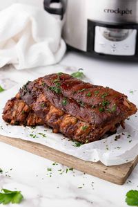 Indulge in these tender, slow cooker baby back ribs that are bursting with flavor. This recipe is easy, convenient and irresistible.