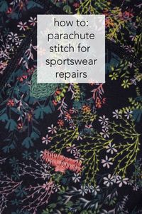 Learn how to repair holes in stretchy fabrics