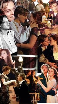 Titanic jack dawson Leonardo Di April and Kate winslet sticker collage wallpaper iPhone