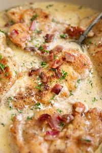 Creamy Bacon Chicken - The Forked Spoon