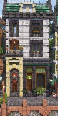 Minecraft city apartment with a store on ground level!