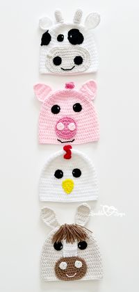 My crochet cow hat pattern is one of my easy and free crochet patterns for beginners. crochet beanie | step-by-step | crochet hats for beginners | free patterns | cute crochet hat patterns | animals hats for kids | crochet cow pattern | cow baby hat | hat ideas | crochet hat for beginners | crochet beanie hat | easy crochet | beginner crochet | character hats | beanie ideas | cow hat crochet | cow hats for kids | crochet for baby | crochet animals | crochet farm animals | knitting and crochet