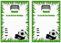 Free Soccer Birthday Invitation Cards